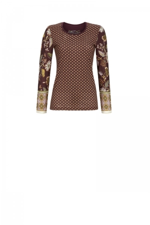 Pyjama met bloemetjes BORDEAUX