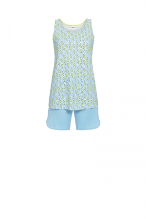 Pyjama met shorty TURQUOISE