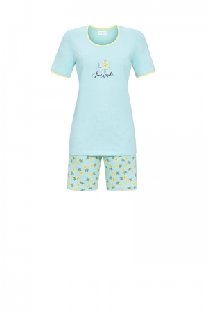 Pyjama met short TURQUOISE