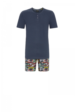 Herenpyjama Cars BLAUW