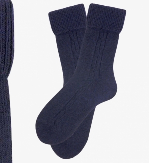 Chausettes wol-cashmere MARINE