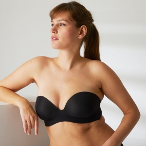 Essentiel strapless bh ZWART