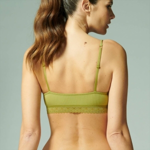 Eugenie bh top OLIJFGROEN
