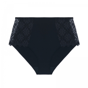 Escale slip hoge taille ZWART