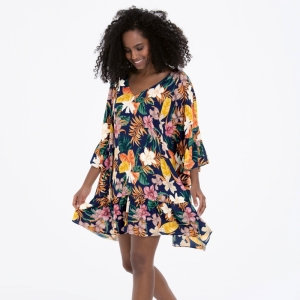 Tropical Sunset tuniek BLAUW