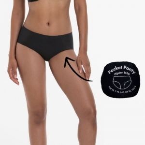 Pocket Panty hipster ZWART