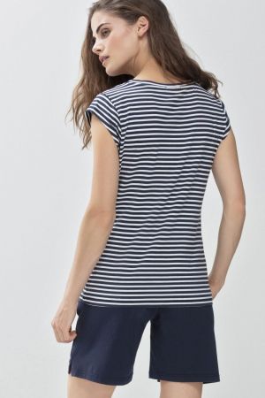 NIGHT2DAY Oliv Shirt Capsleeve NIGHT BLUE