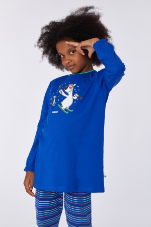 Meisjes pyjama Yorik Ijsbeer BLAUW