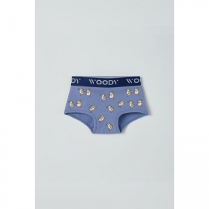 Woody meisjes short, duo pak BLAUW