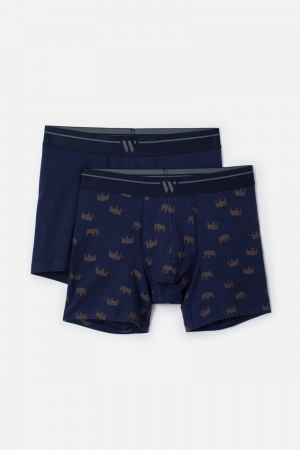Boxershorts Mammoet 2-pack BLAUW