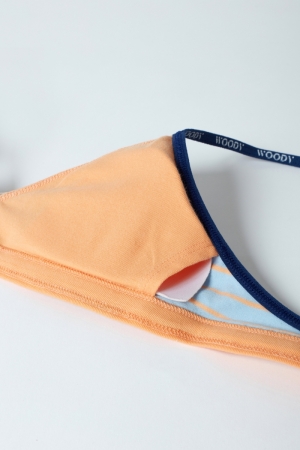 Woody Teenage bra, gestreept BLAUW
