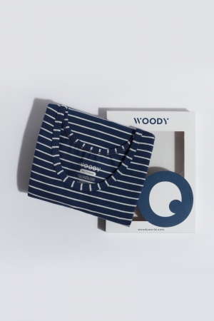 Woody jongens singlet BLAUW