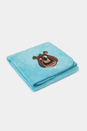 Plaid fleece Beer BLAUW