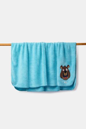 Plaid fleece Beer BLAUW