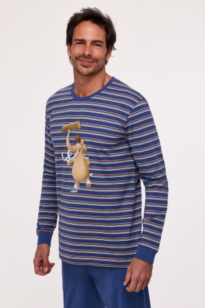 Herenpyjama Knut Mammoet BLAUW