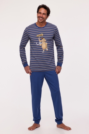 Herenpyjama Knut Mammoet BLAUW