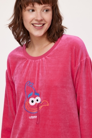 Slaapkleedje Gudrun Kalkoen FUCHSIA