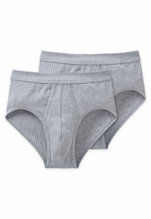 Cotton Essentials slip 2-P GRIJS