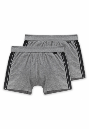 Cotton Essentials short 2-pack ANTHRACITE
