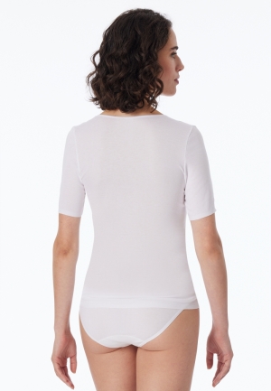 Luxury shirt korte mouwen WIT