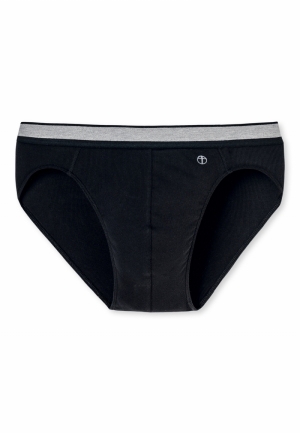 Selected Premium Retro Rib sli ZWART