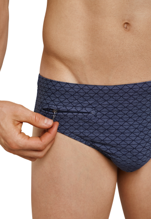 Schiesser heren zwemslip BLAUW