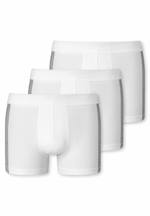 Shorts 3-pack biokatoen WIT