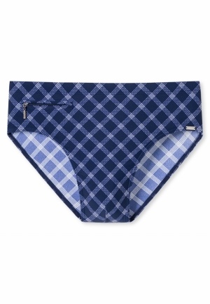 Heren zwemslip Nautical Casual BLAUW