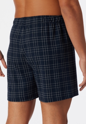 Boxershort fijne interlock met DONKERBLAUW