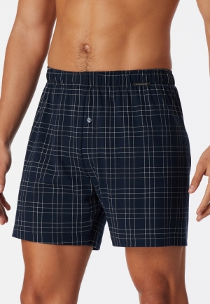 Boxershort fijne interlock met DONKERBLAUW