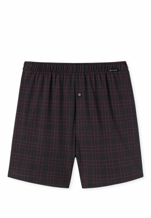 Boxershort fijne interlock met ANTHRACITE