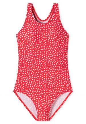 Meisjes badpak ROOD