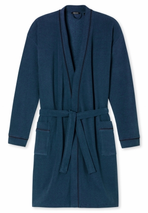 Schiesser heren kamerjas NIGHTBLUE