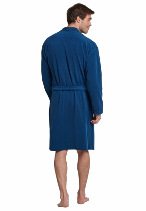 Schiesser heren kamerjas NIGHTBLUE