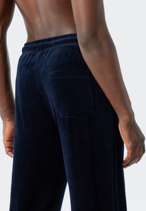 Vrijetijdspak velour BLAUW