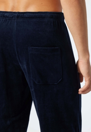 Warme pyjama gestreept BORDEAUX