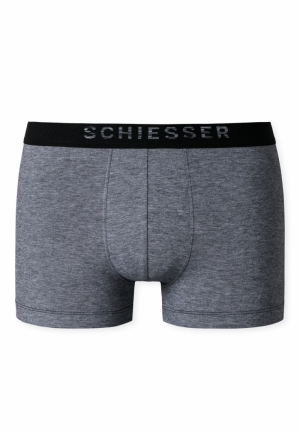 Herenshort fijn piquépatroon BLAUW