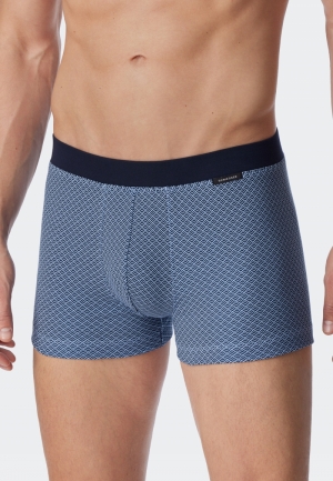 Herenshort grafische print BLAUW
