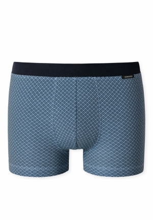 Herenshort grafische print BLAUW