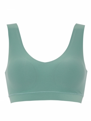 Soft Stretch Padded Top GROEN