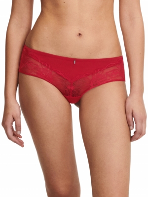 Midnight Flowers shorty SCARLET RED