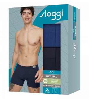 Sloggi Men GO Natural Short 2- MEERKLEURIG