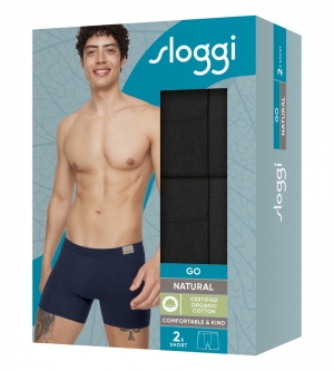 Sloggi Men GO Natural Short 2- ZWART