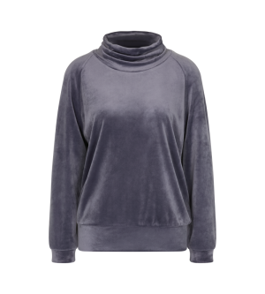 Cosy Comfort Velour Sweater SLATE