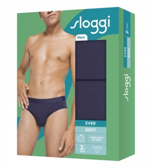 Men Ever Soft slip 2-pack BLAUW