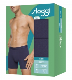 Men Ever Soft short 2-pack BLAUW