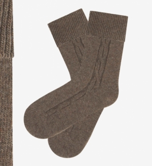 Chausettes wol-cashmere Ecorce