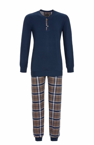 Pyjama interlock BLAUW