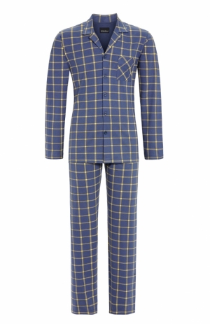 Pyjama doorknoop BLAUW