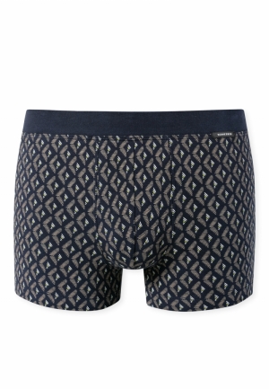 Boxershort fijne interlock BRUIN-GRIJS
